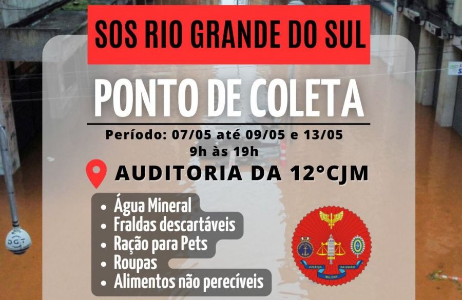 Auditoria de Manaus (AM) abre ponto de coleta para ajudar flagelados do RS