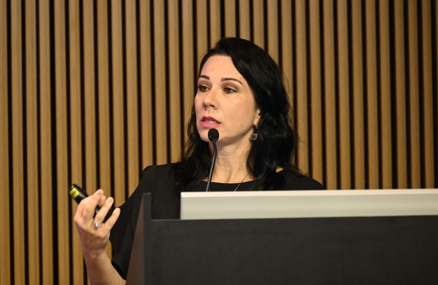 Juíza palestra em evento voltado à preparação para aposentadoria da JMU