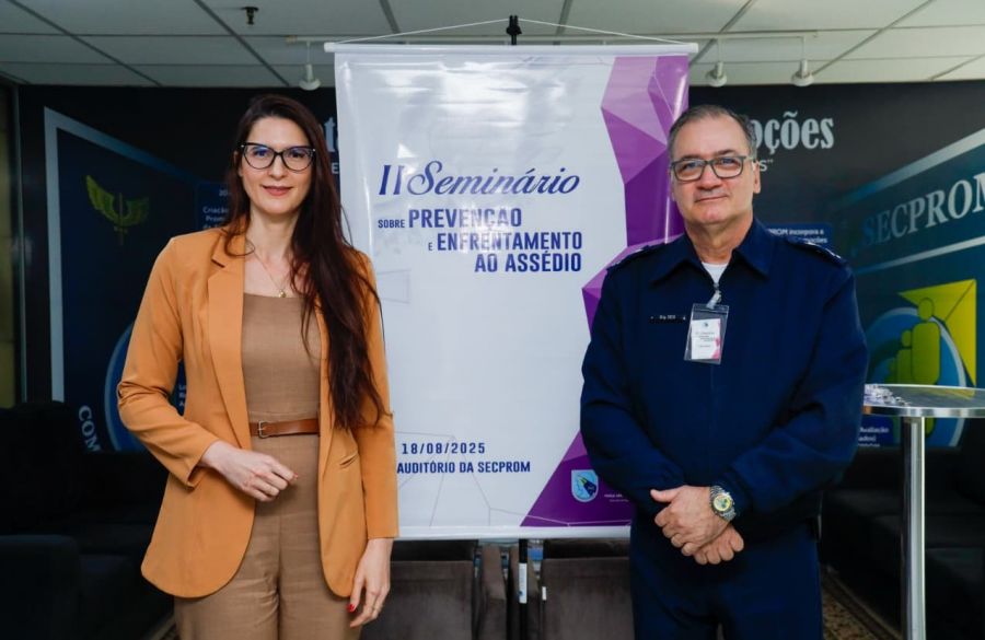 Ouvidora da Mulher da JMU palestra no II Seminário sobre Prevenção e Enfrentamento ao Assédio no Trabalho na Aeronáutica