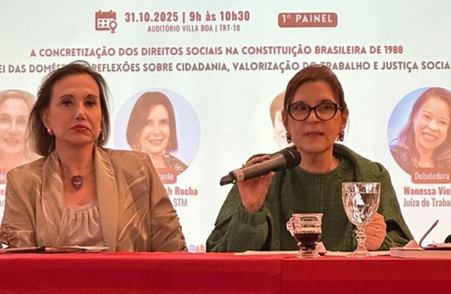 Presidente do STM destaca papel dos direitos sociais na ordem constitucional durante pré-congresso goiano de Direito do Trabalho